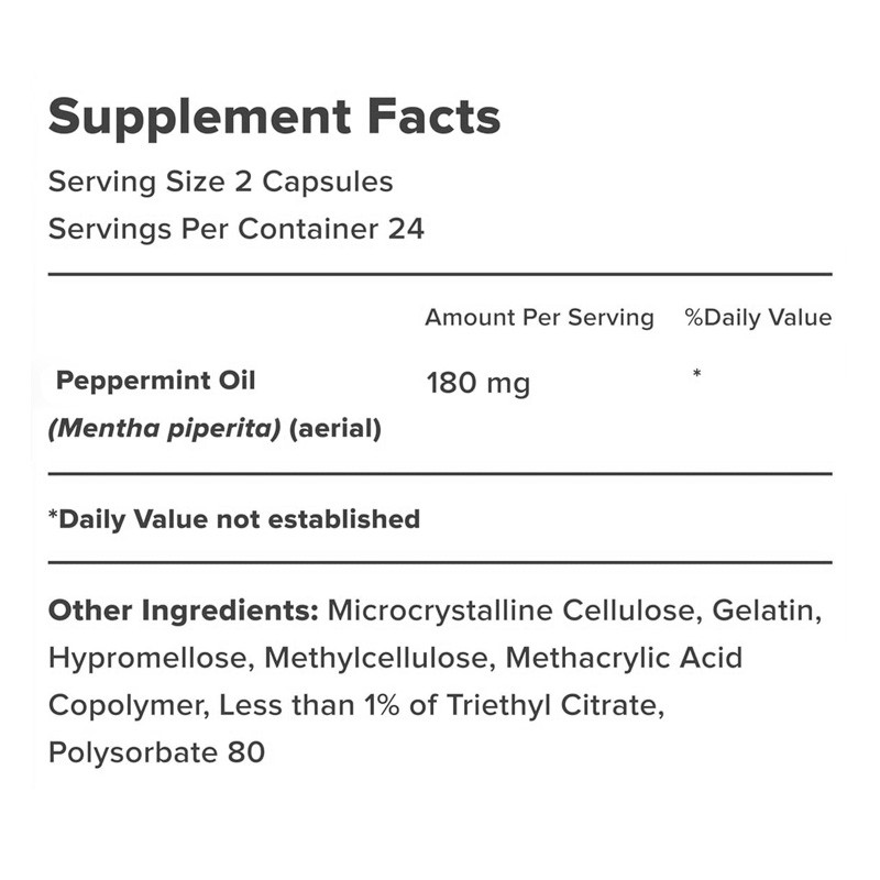 Peppermint Oil Capsules Supplier - Bulk Green Tea Formula