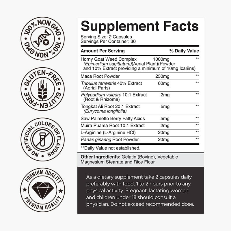 Maca Capsule Factory - OEM Immune Health Energy Balance