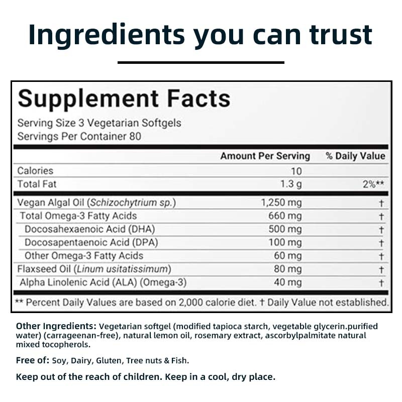 Algae Oil Capsules Manufacturer - Vegetarian Fish Oil Alternative