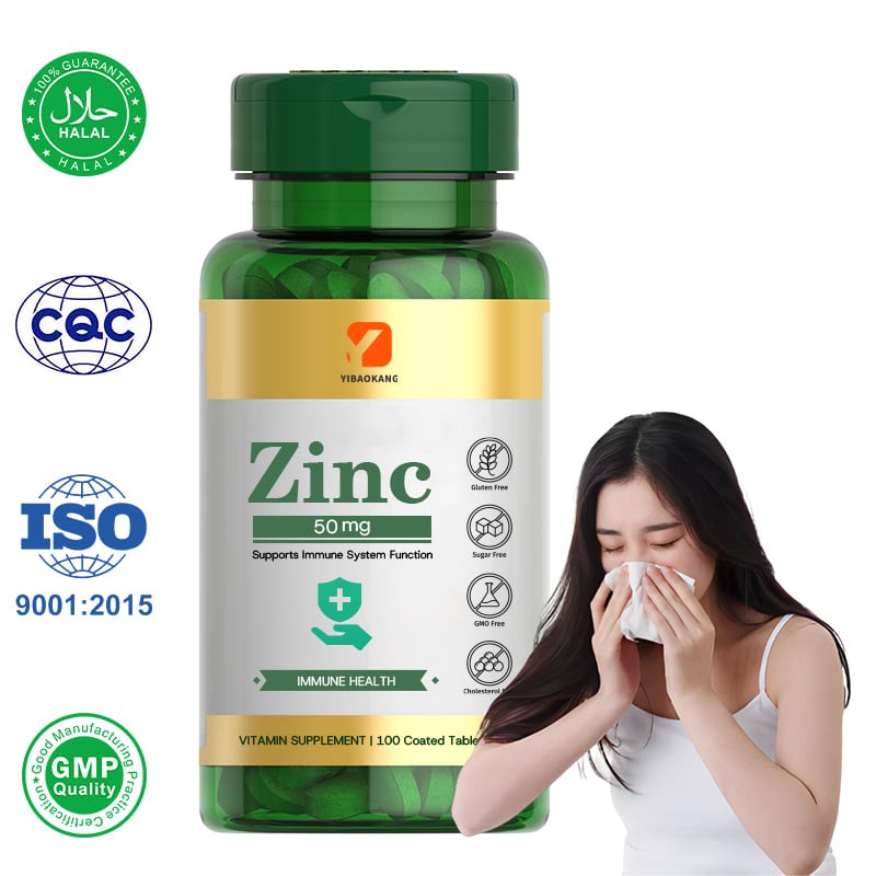 Zinc Tablet Manufacturer - 50mg Immune Antioxidant