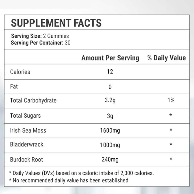 Sea Moss Gummies Factory - Thyroid Immune Health
