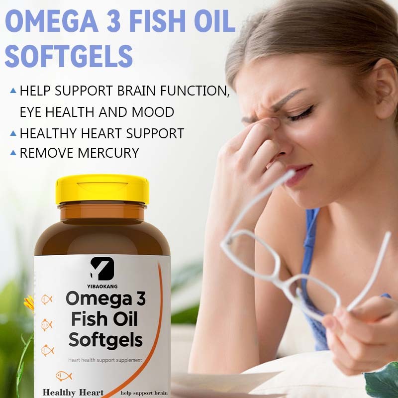 Omega 3 Fish Oil Softgels Supplier - Heart Brain Eye Health