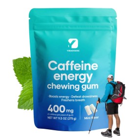 Caffeine Energy Gum Manufacturer - Mint Focus Chewing Gum