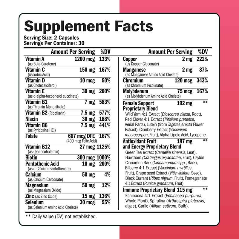 Women's Multivitamin Tablets Supplier - Comprehensive Mineral