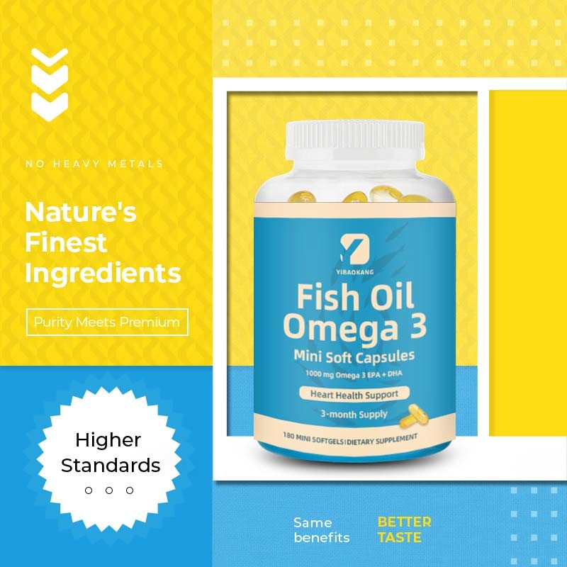Fish Oil Mini Softgels Supplier - 1000mg EPA DHA Heart