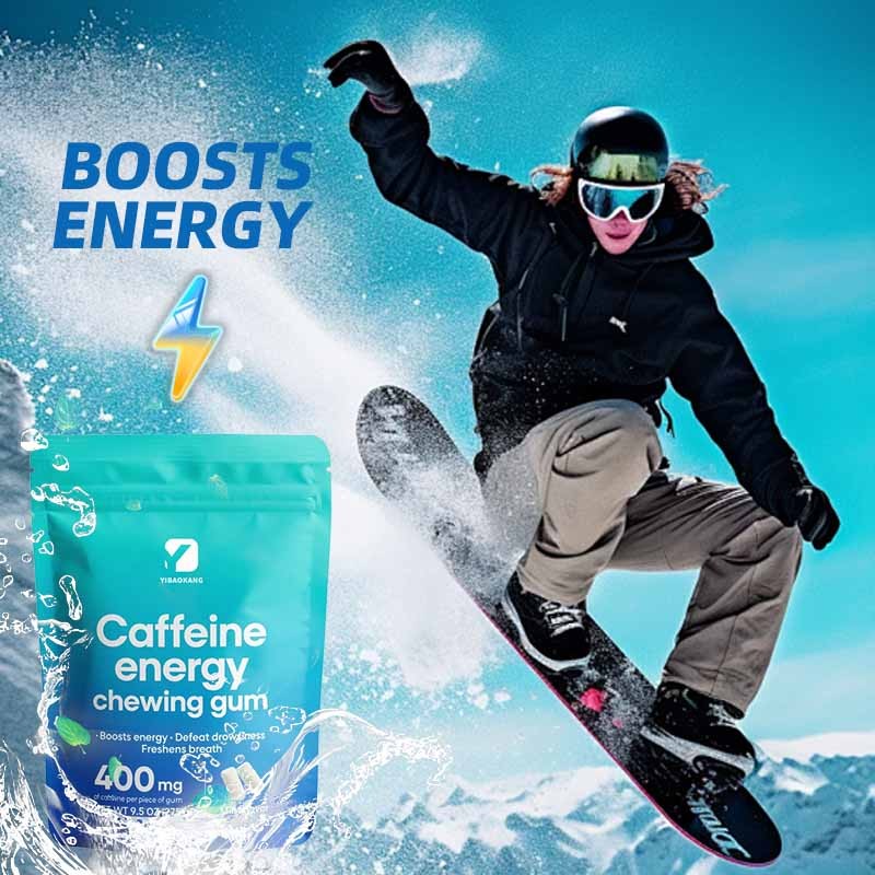Caffeine Energy Gum Supplier - 125mg Mint Focus Gum