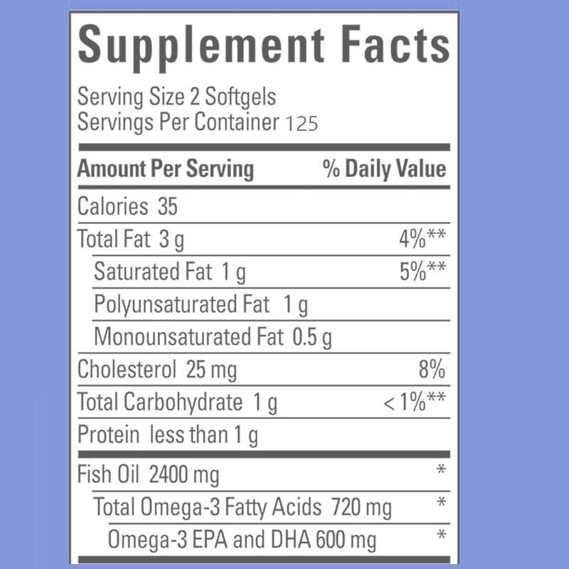 Omega 3 Fish Oil Softgels Supplier - Heart Brain Eye Health