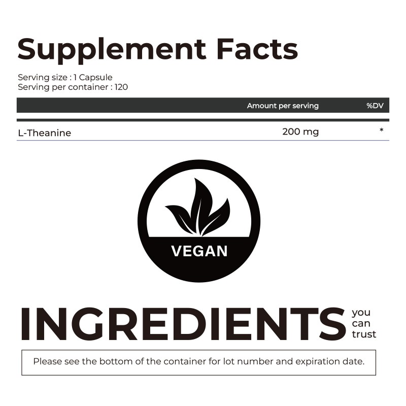 L-Theanine Capsules Manufacturer - 200mg Sleep Quality