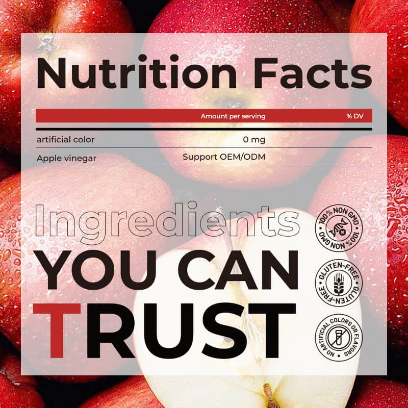 Apple Vinegar Gummies Factory - B12 B6 Metabolism