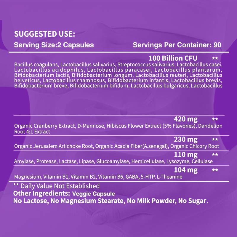 Toxin Binder Capsules Factory - Prebiotic Support Capsules