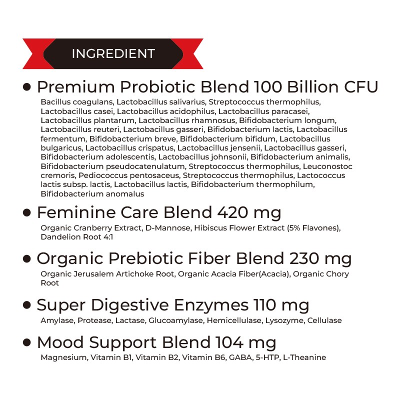 Women's Probiotic Capsules Factory - Urinary Tract Health