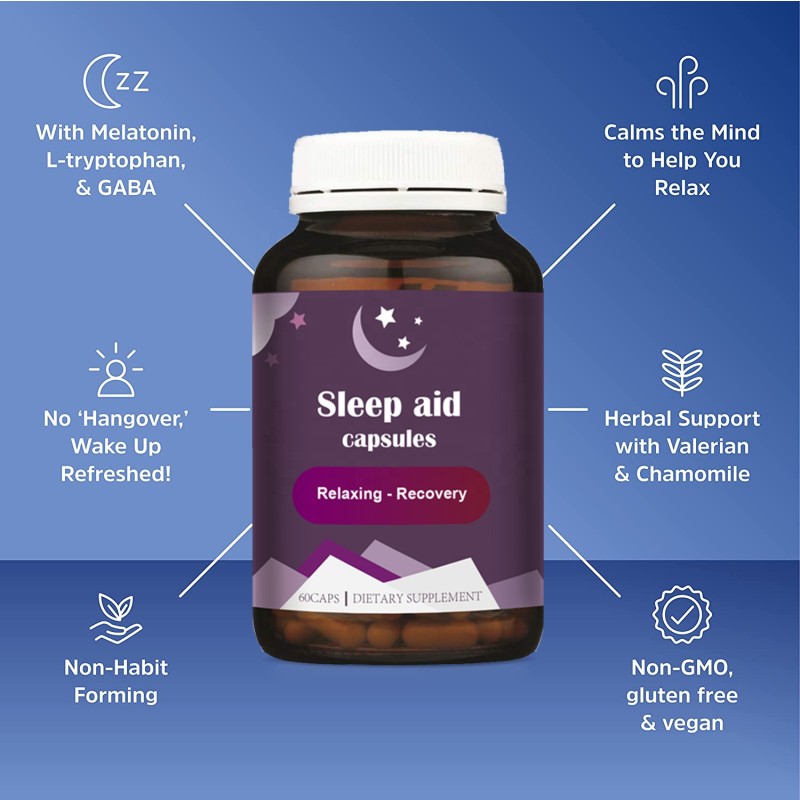 Sleep Capsules Supplier - Improve Sleep Quality Natural Herbal Hypnotic Nerve