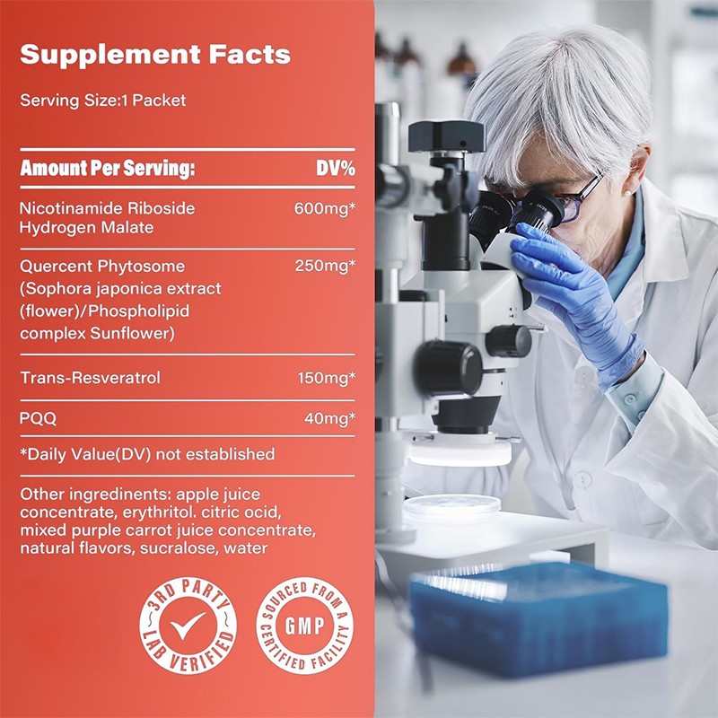 NAD+ Drink Supplier - OEM Hot Selling Wholesale LOGO Customization 1000mg