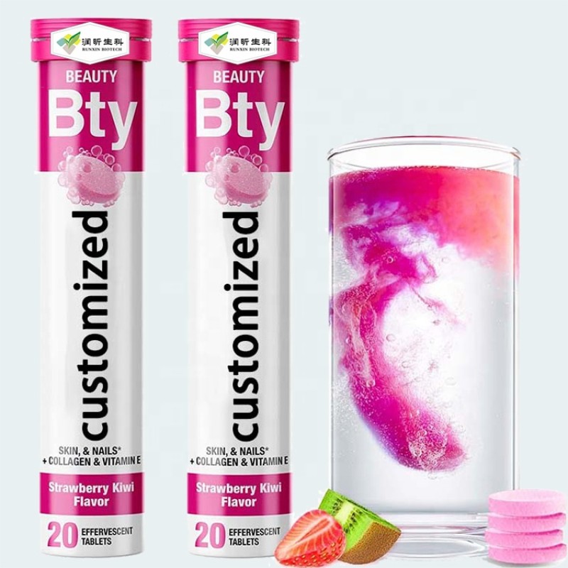 Effervescent Tablet Manufacturer - Beauty Biotin Vitamin E C Collagen Drink