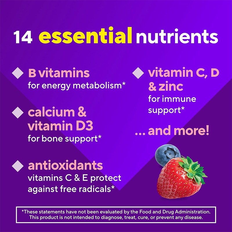 Multivitamin Gummies Factory - Adult Women's Daily Hair Skin Nails Immune