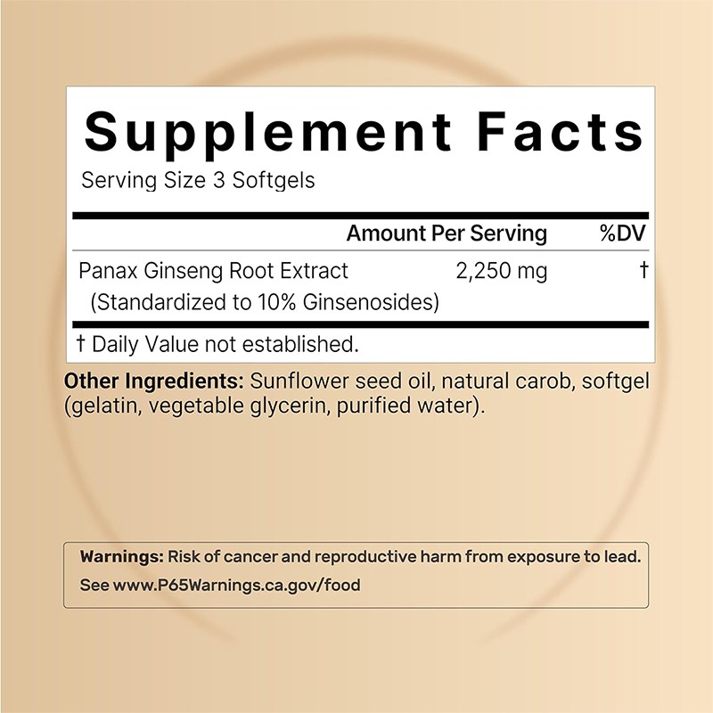 Ginseng Capsules Supplier - Private Label 5% Ginsenosides Maca Oyster Peptide