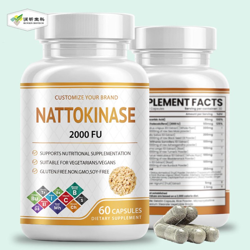 Nattokinase Capsules Factory - New Sell Well 4000 1000mg Extract Supplement