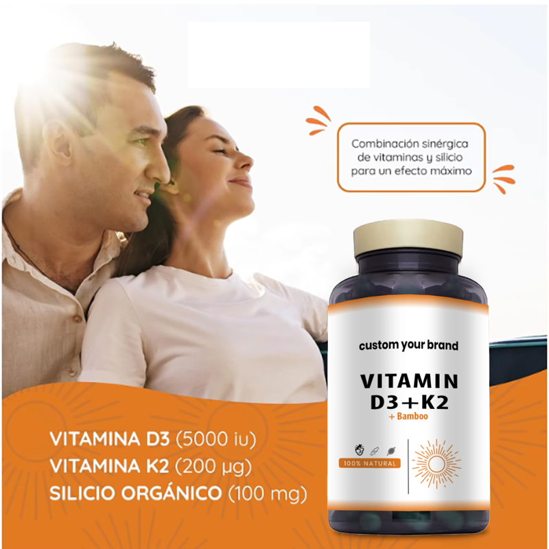 Vitamin D3 K2 Capsules Supplier - High Quality OEM ODM Mood Health Vegan