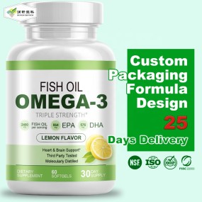 Omega 3 Softgels Factory - OEM ODM Premium DHA EPA Brain Health Fish Oil