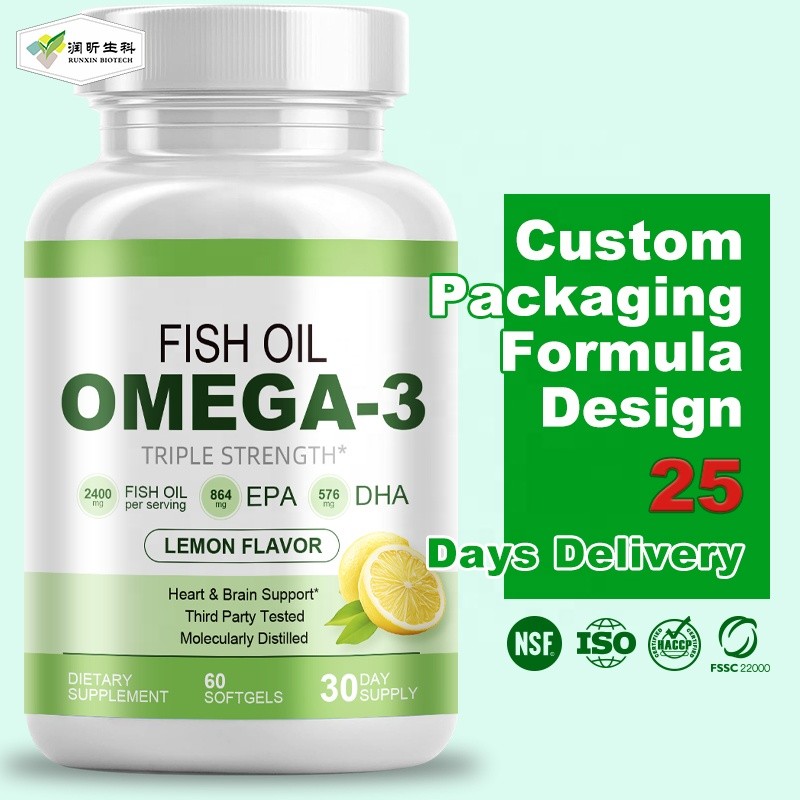 Omega 3 Softgels Factory - OEM ODM Premium DHA EPA Brain Health Fish Oil