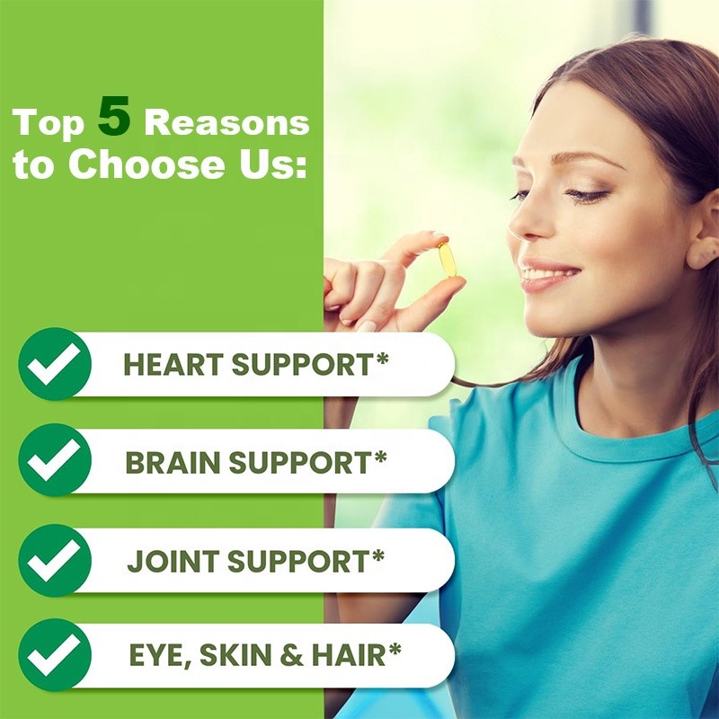 Omega 3 Softgels Factory - OEM ODM Premium DHA EPA Brain Health Fish Oil