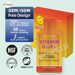 Vitamin K2 D3 Liquid Factory - Hot Sale 4 in 1 Energy Immunity Candy Dissolving