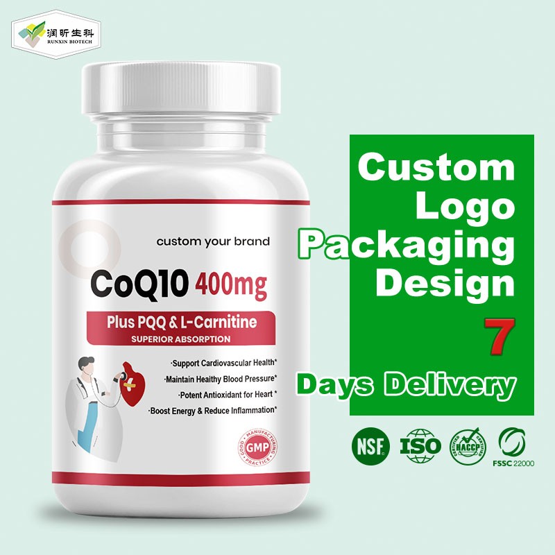 Coenzyme Q10 Capsules Factory - Factory Supply Hard Capsules Heart Antioxidant