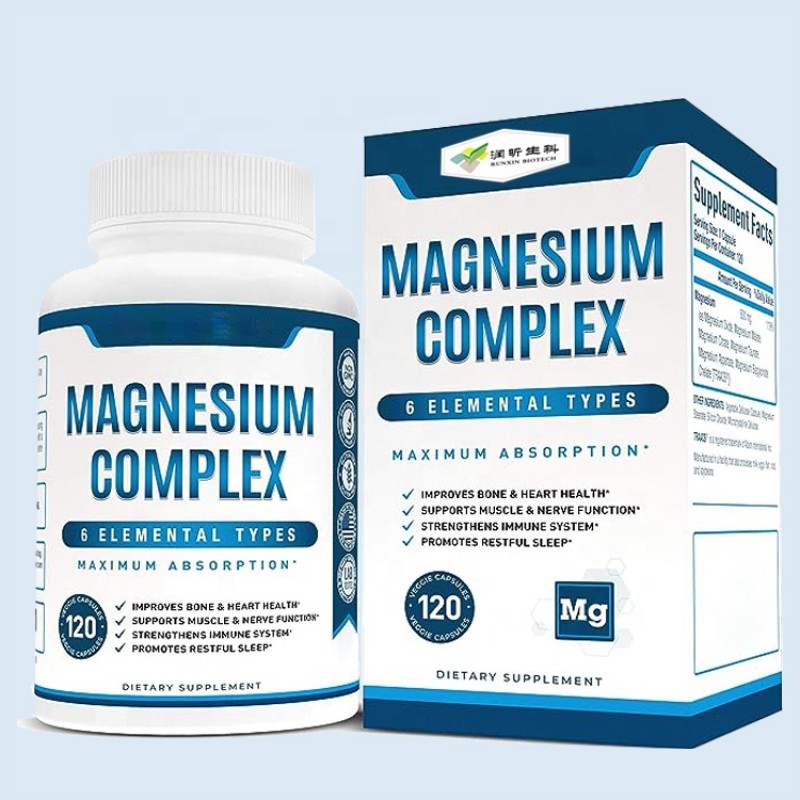 Magnesium Capsules Manufacturer - Complex L-threonate Glycinate Chelated Pills