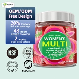 Multivitamin Gummies Supplier - Wholesale Sugar Free Women Bones Hair Skin