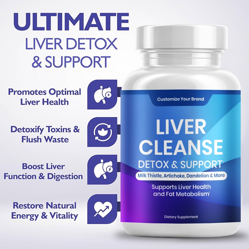 Liver Support Capsules Factory - 21 in 1 Liver Detox Cleanse Metabolism Formula