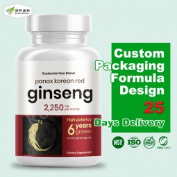 Ginseng Capsules Supplier - Private Label 5% Ginsenosides Maca Oyster Peptide