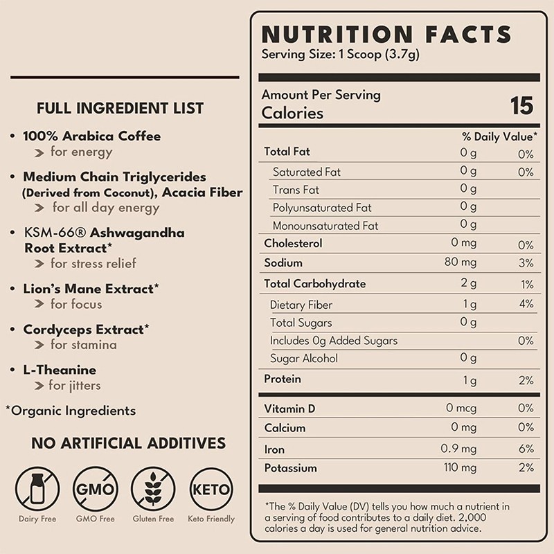 Mushroom Coffee Supplier - Private Label 10 in 1 Black Coffee Energy Boost