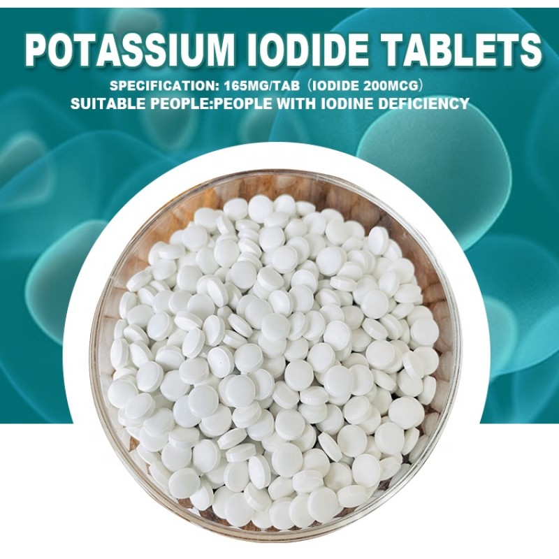Potassium Iodide Tablets Factory - Food Grade Iodate 150mg Radiation Protection