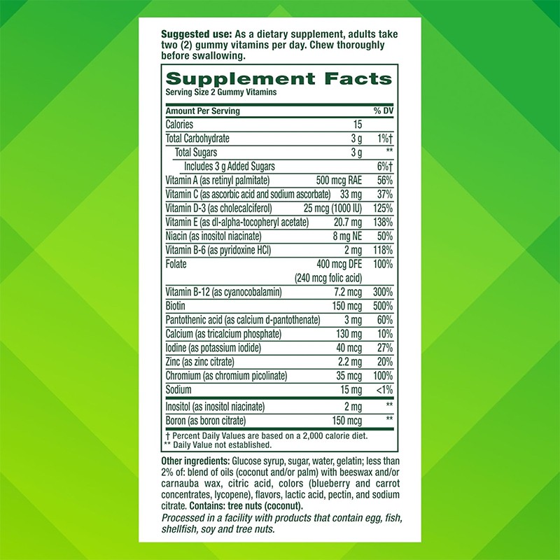 Multivitamin Gummies Factory - Adult Women's Daily Hair Skin Nails Immune