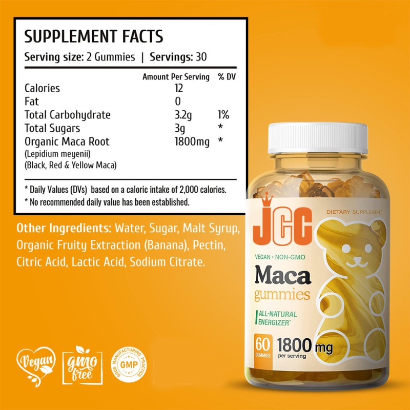 Maca Gummies Manufacturer - Root Extract Energy Endurance