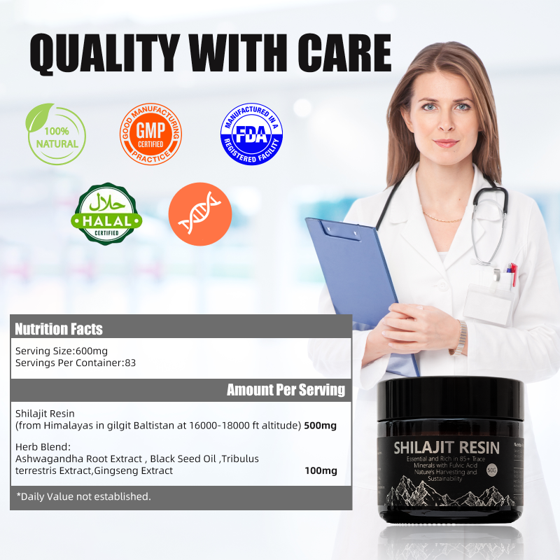 Shilajit Supplement Supplier - Multiple Minerals Fulvic Acid