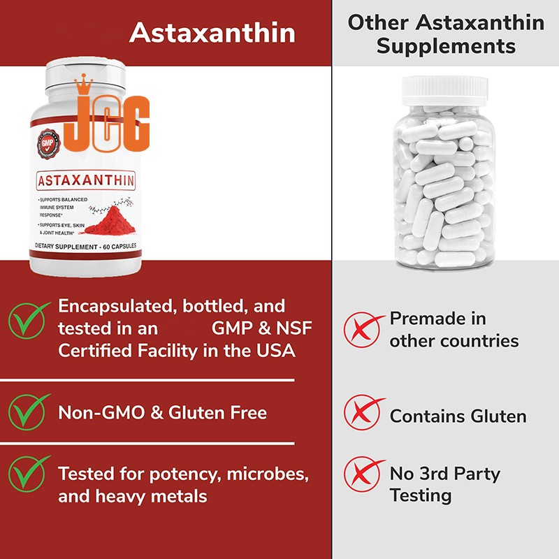 Astaxanthin Capsules Supplier - Good Eyesight Skin Lighting
