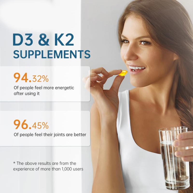 Vitamin D3 Capsules Supplier - D3+K2 Food Supplement Capsules