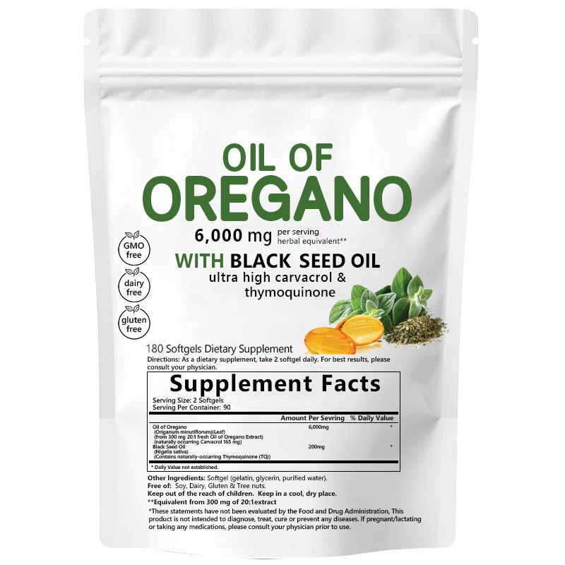 Oregano Oil Capsules Manufacturer - 4X Strength Black Seed Oil