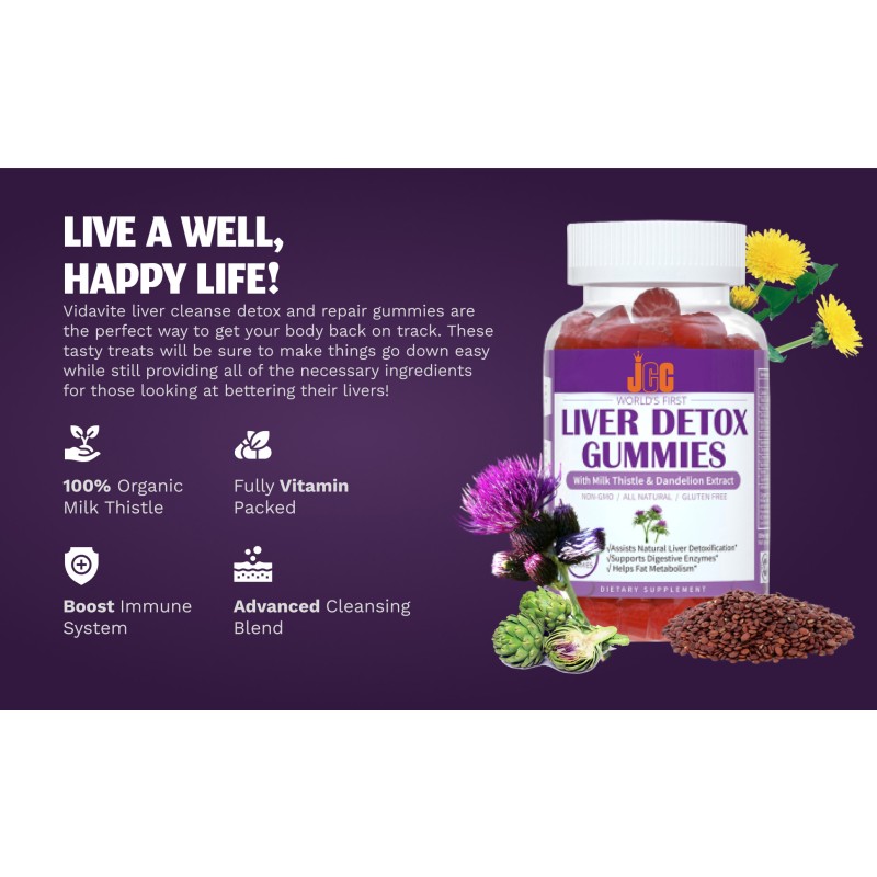 Liver Detox Gummies Factory - Milk Thistle Zinc Immune