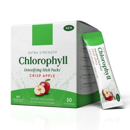 Chlorophyll Stick Packs Factory - 100mg Herbal Detox Supplement