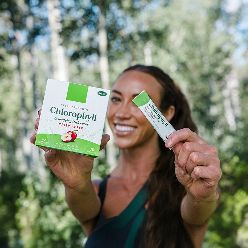 Chlorophyll Stick Packs Factory - 100mg Herbal Detox Supplement