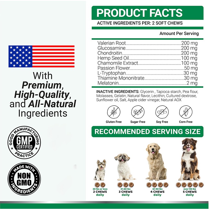 Calming Supplements Supplier - Relaxation Anxiety Relief Chews