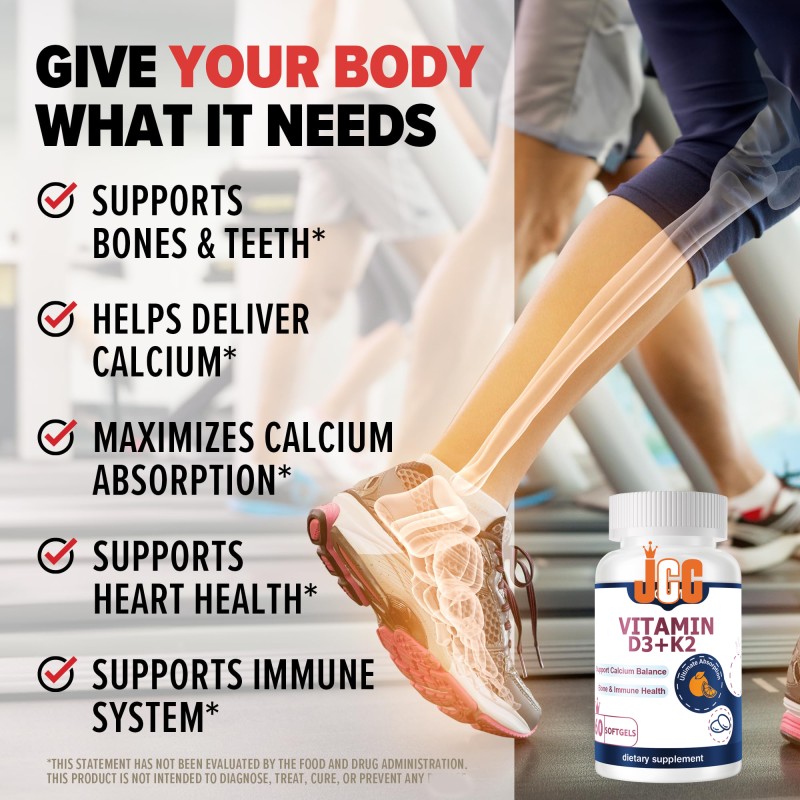 Vitamin D3 Capsules Supplier - D3+K2 Food Supplement Capsules