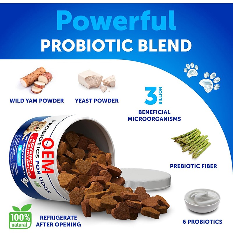Dog Probiotic Chews Factory - OEM Digestion Immune Support