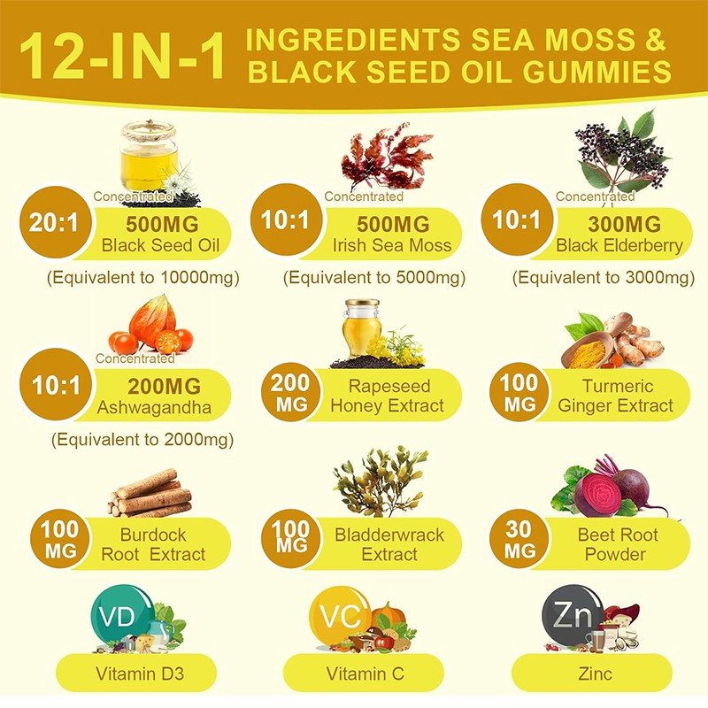 Herbal Supplements Factory - Detox Sea Moss Immune Support