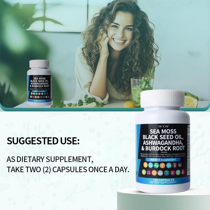 Sea Moss Capsules Factory - Organic Black Seed Oil Support