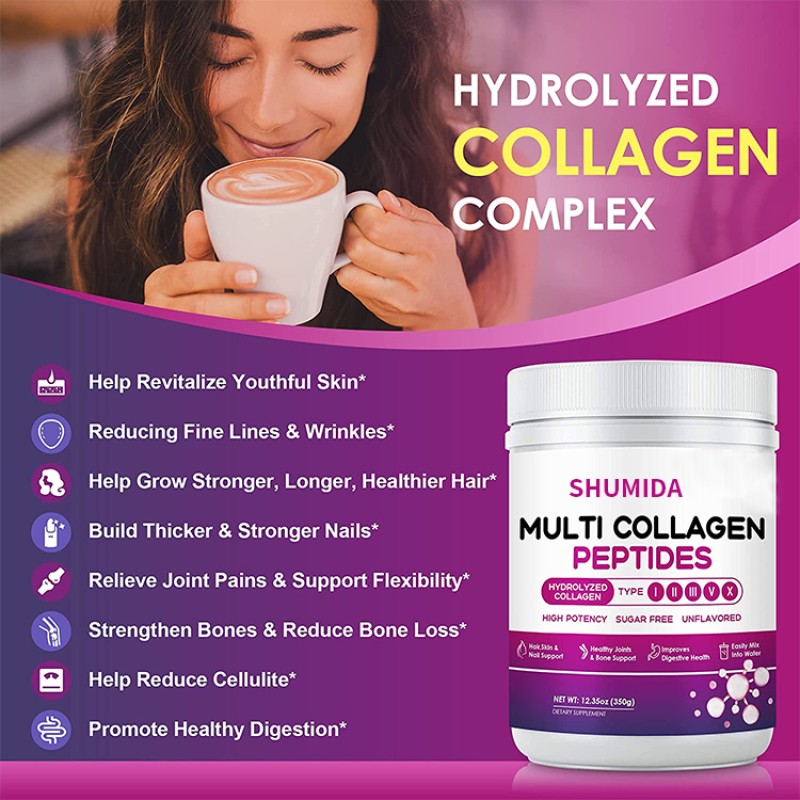 Hydrolyzed Collagen Powder Supplier - Sugar Free Hair Skin