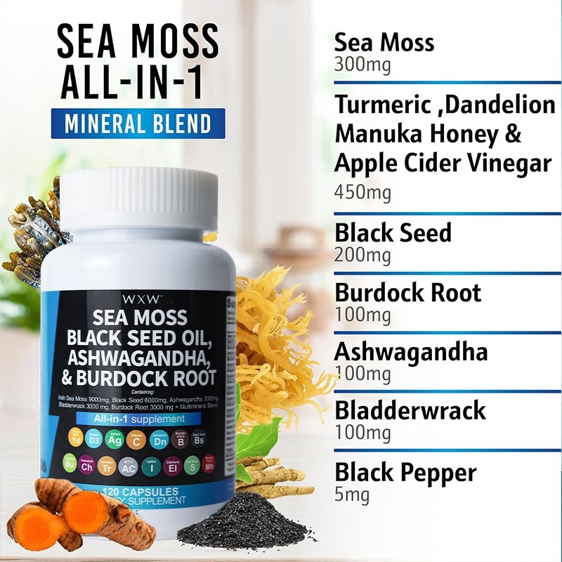 Sea Moss Capsules Factory - Immunity Booster Detox Cleanse
