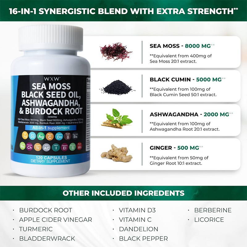 Sea Moss Capsules Supplier - Good Price Clean Nutraceuticals